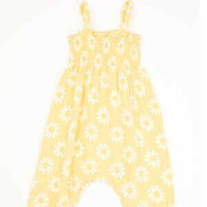 Angel Dear Baby Yellow Mod Daisy Romper 6-12M